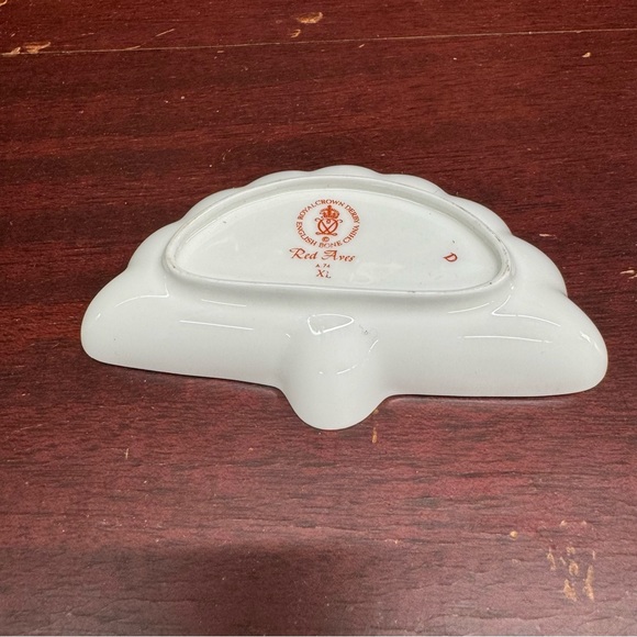 Royal Crown Derby English Bone China Red Aves Trinket Dish - Picture 6 of 13